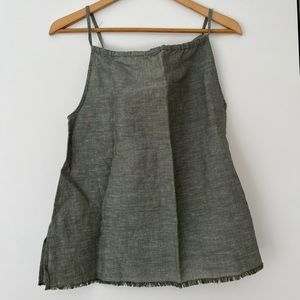 Linen too | size s | green Italian top